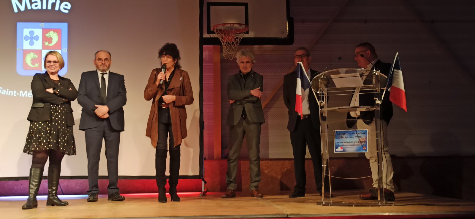 La doyenne présente aux vœux de Saint-Médard