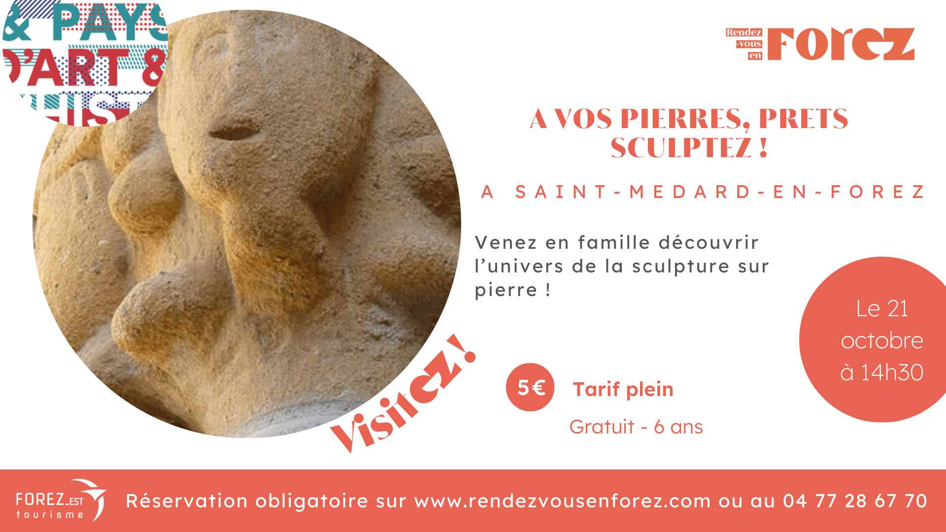 Visite de Saint Médard en Forez : Sculpture et Histoire
