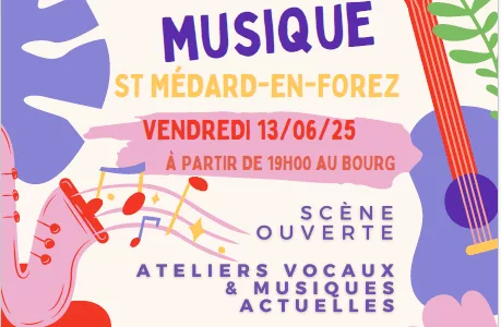 Fête de la musique vendredi 13 juin 2025