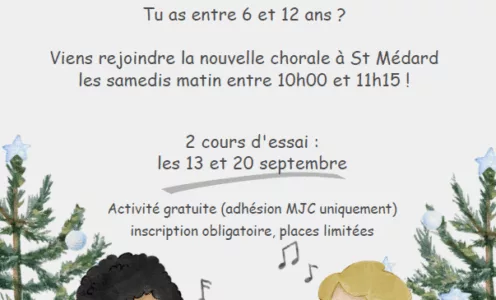 Nouvelle activité à la MJC : Chorale pour enfants