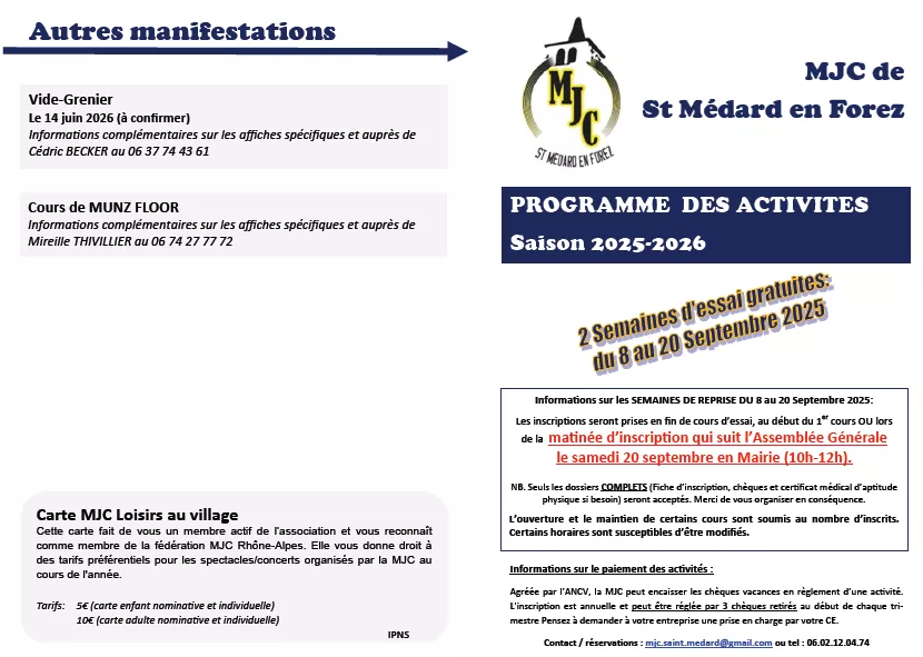 Programme des activités de la MJC pour 2025–2026 1 20250717-Programme-Activites-MJC-2025–2026-1