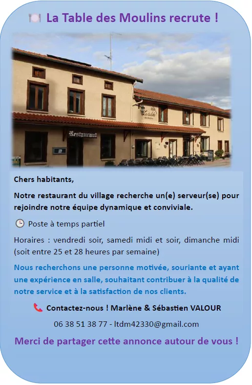 20251020-Table-Des-Moulins-Recrute-Serveuse