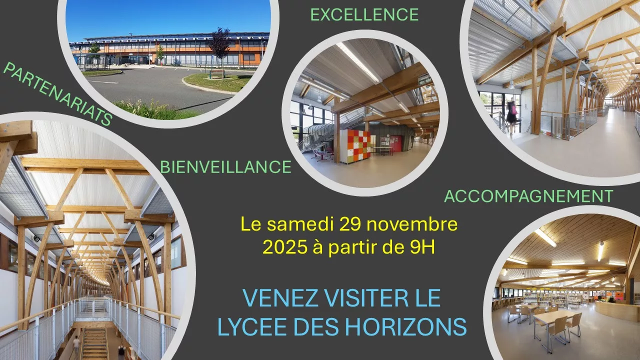 Journée Portes ouvertes – Lycée des Horizons : samedi 29 novembre 2025