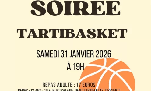 Soirée TARTIBASKET samedi 31 janvier 2026