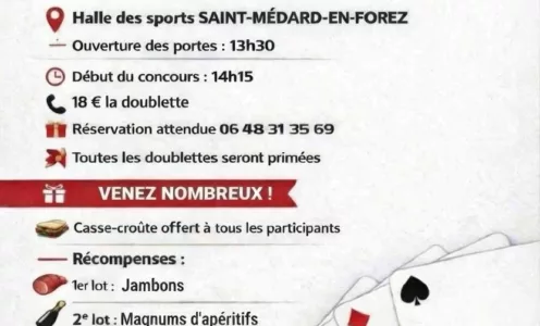 Concours de coinche organisé par Les Saint FETARDS