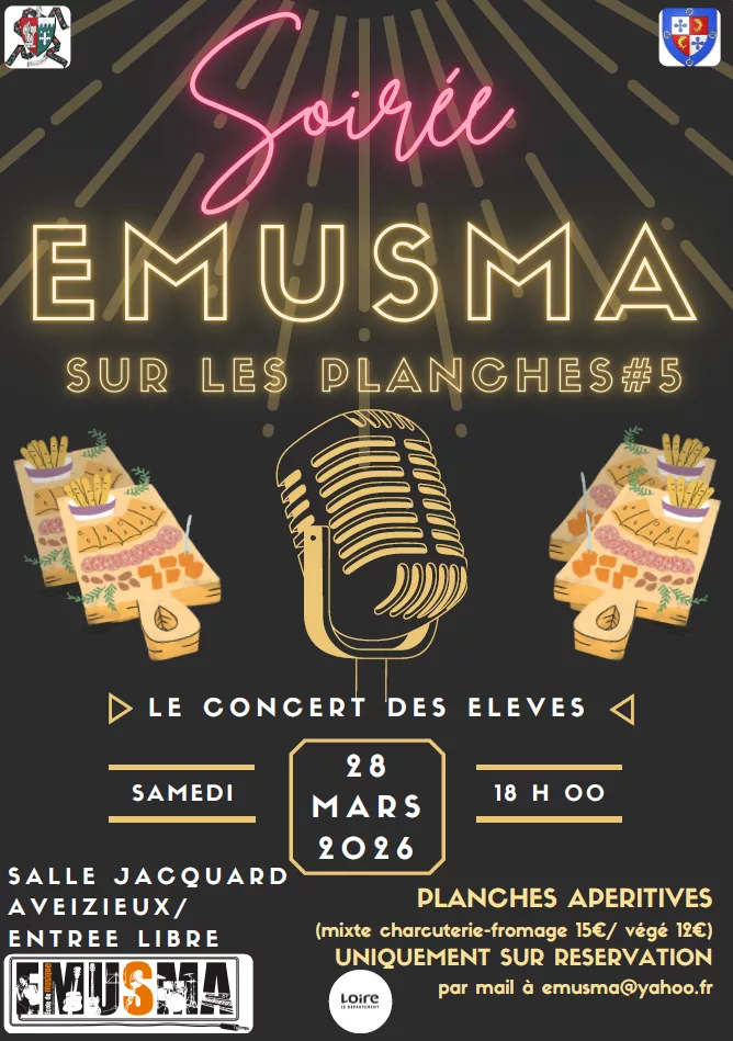 Soirée EMUSMA – Samedi 28 mars 2026