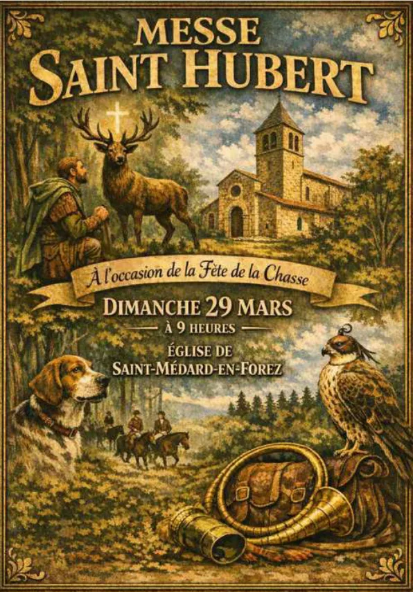 Invitation à la Messe Saint-Hubert : dimanche 29 mars 2026