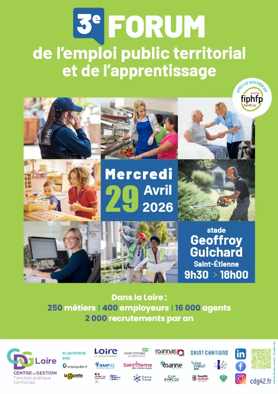Forum de l’emploi public territorial : Mercredi 29 avril 2026
