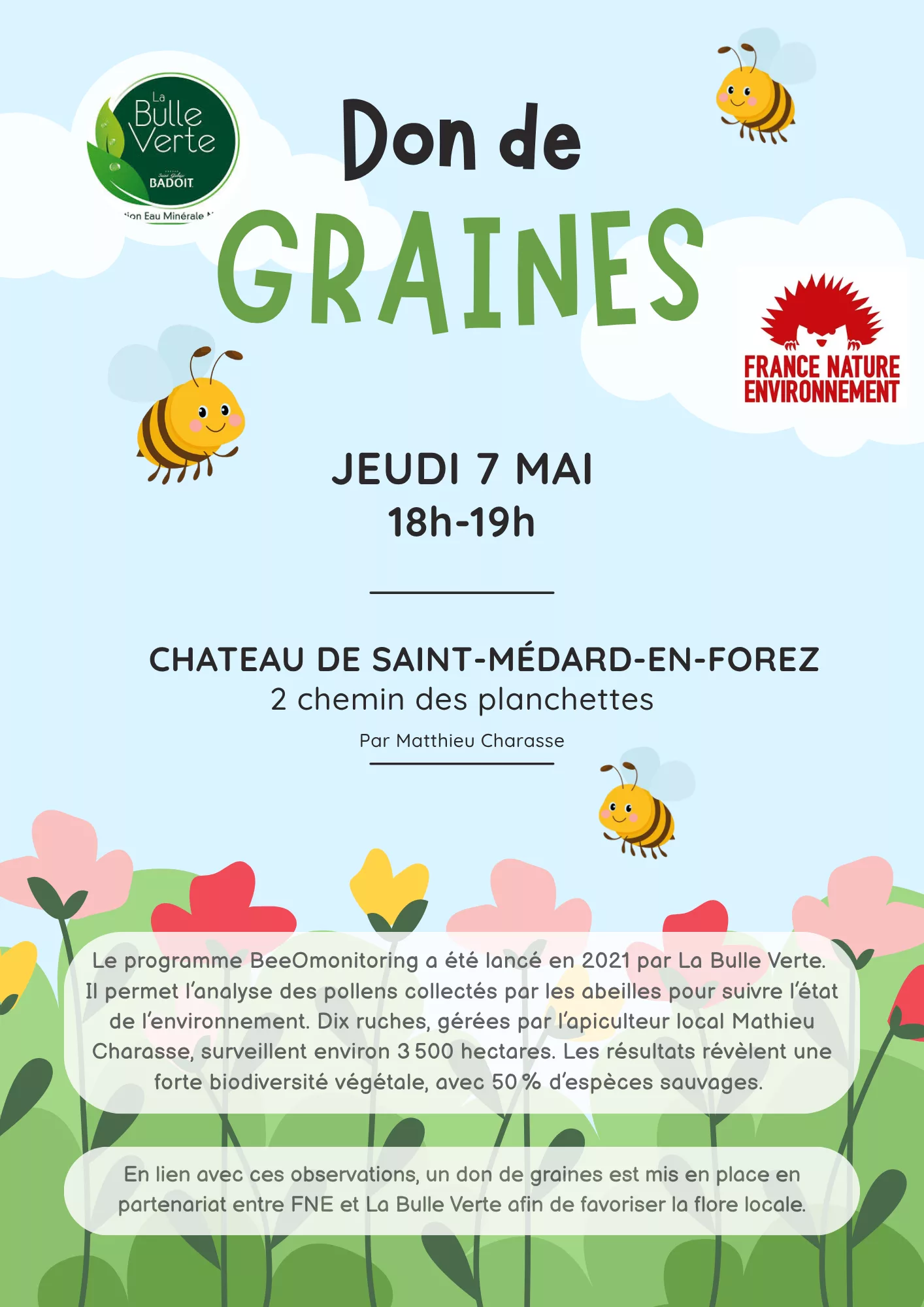 Biodiversité : Distribution graines