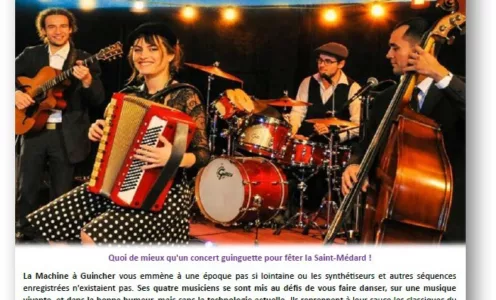 Soirée guinguette- Concert gratuit – Lundi 8 juin 2026