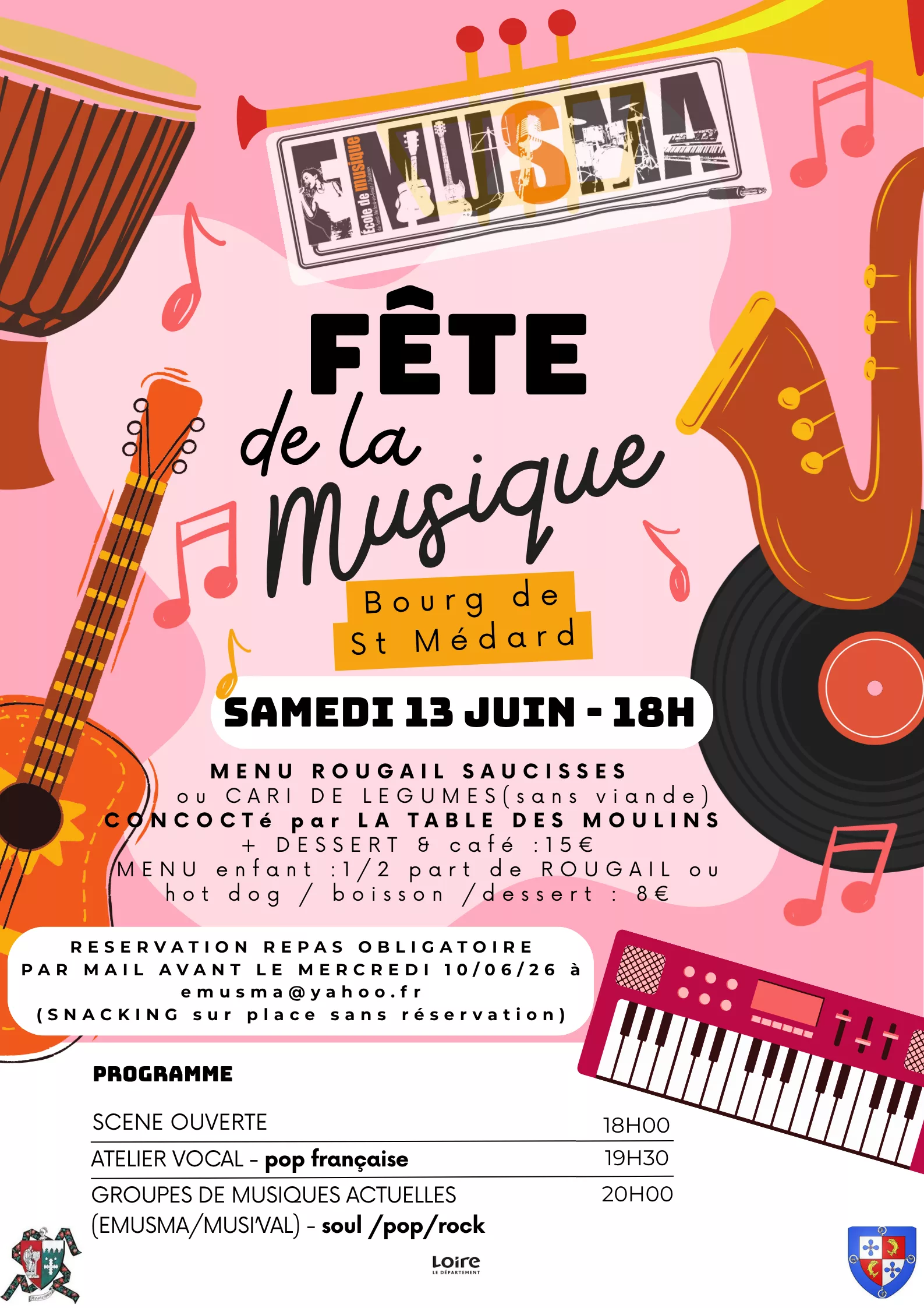 Fête de la musique – Samedi 13 juin 2026