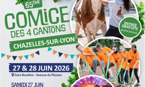 COMICE DES 4 CANTONS : 27 et 28 juin 2026