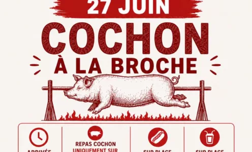 « Cochon à la broche » des SAINT-FÊTARDS le samedi 27 juin 2026