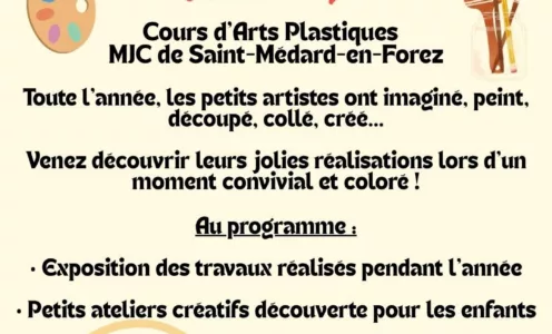 Vernissage des petits Artistes de la MJC de Saint Médard en Forez