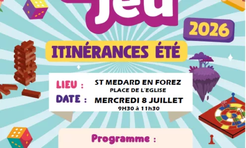 Fête du jeu le mercredi 8 juillet 2026 à Saint-Médard-en-Forez