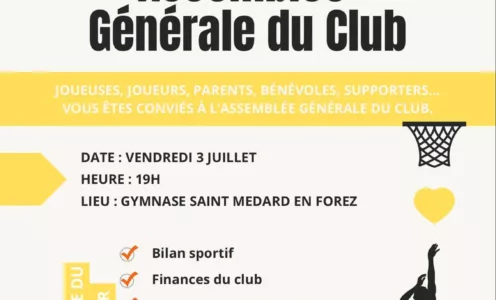 Club de basket : Assemblée Générale le 3 juillet 2026