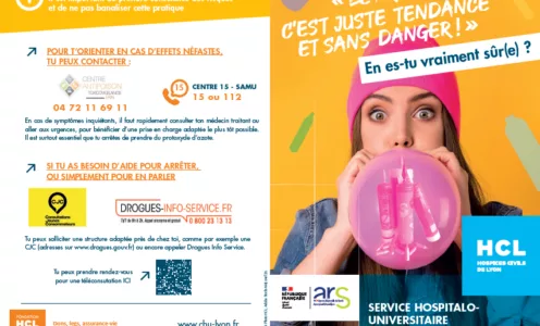 Alerte sur l’usage détourné du gaz hilarant (protoxyde d’azote)