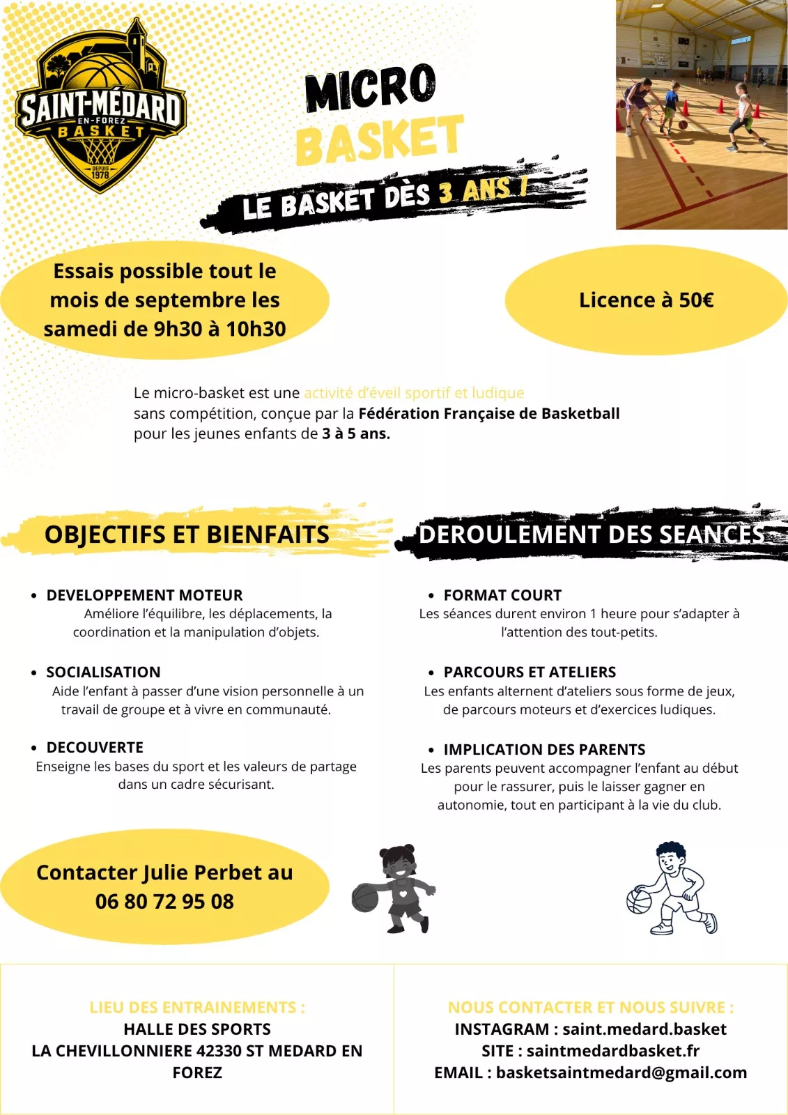 MICRO BASKET : LE BASKET DÈS 3 ANS JUSQU&rsquo;A 5 ANS