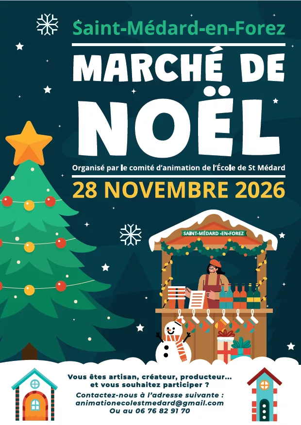 Appel aux exposants Marché de Noël 2026